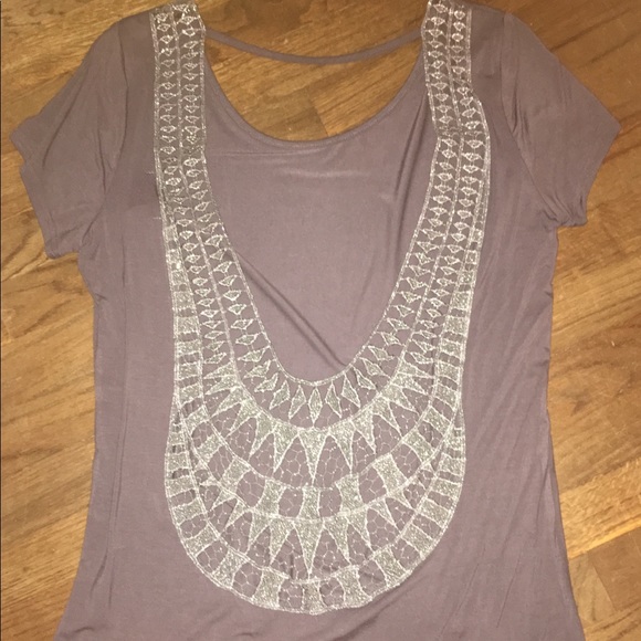 NWT low back embroidered top - Picture 1 of 3